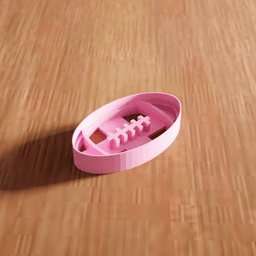 American Football Cookie Cutter Stamp Utensil 3d model