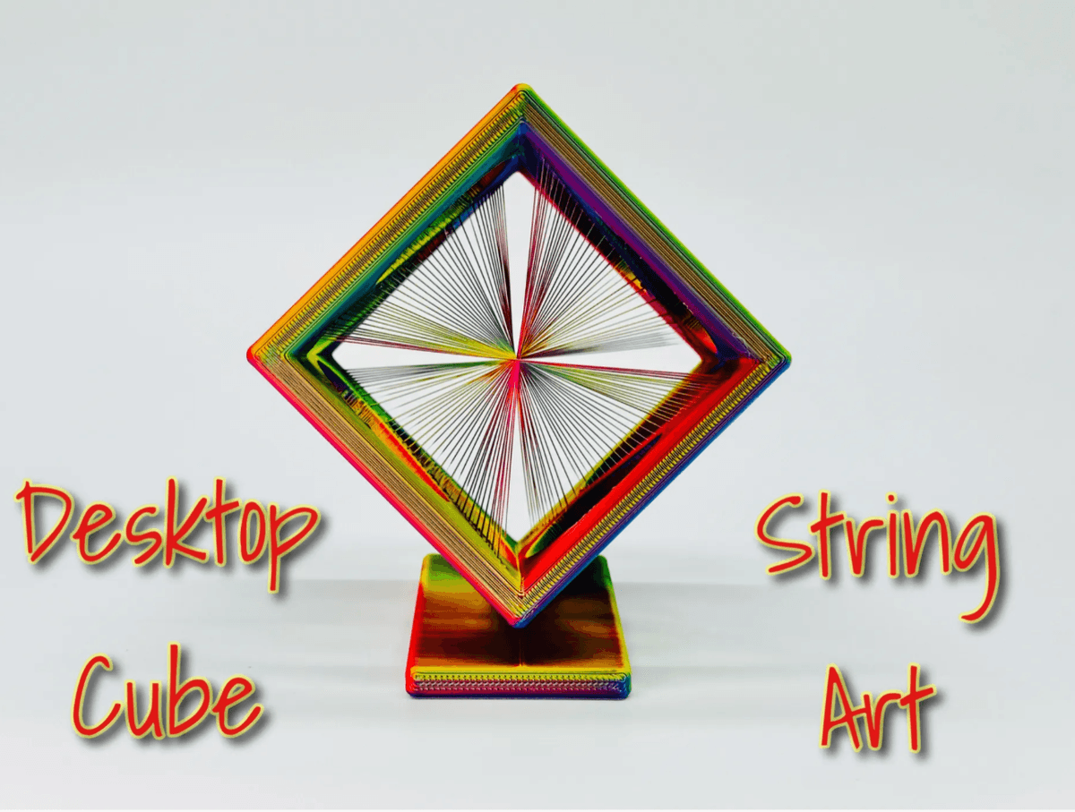 Modeled String Select membership plan including Cube String Art - Desktop (with stand)