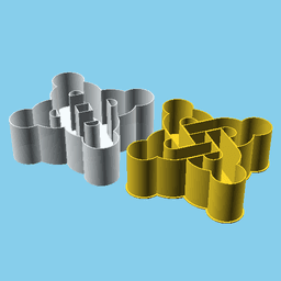 Ubuntu logo, nestable box (v1) 3d model