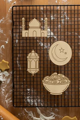 Ramadan Cookie Cutter, Biscuit Cutter 3d model