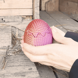Easter Trio Egg Container, Fun Easter Design, Toy for Chick! 3d model