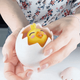 Easter Trio Egg Container, Fun Easter Design, Toy for Chick! 3d model