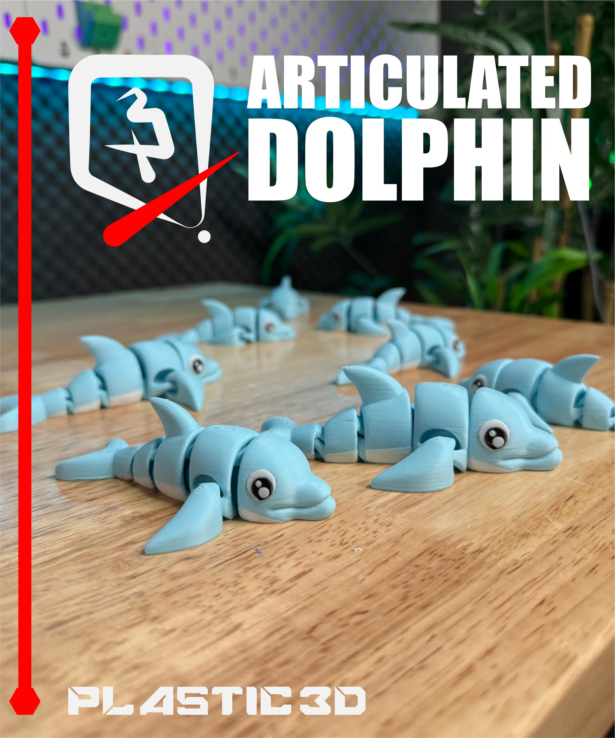 Articulated Dolphin 3d model