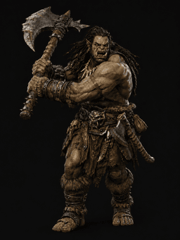 Half Orc Barbarian.stl 3d model