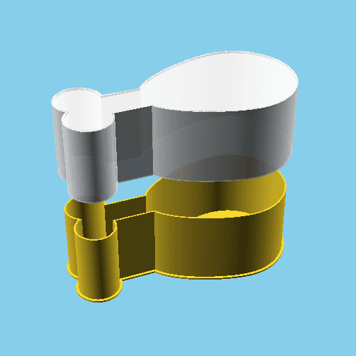 Chicken Thigh, nestable box (v1) 3d model