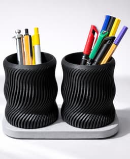 PEN ORGANIZER - WAVES / OFFICE ESSENTIAL / OFFICE ORGANIZER / HOMEDECOR 3d model