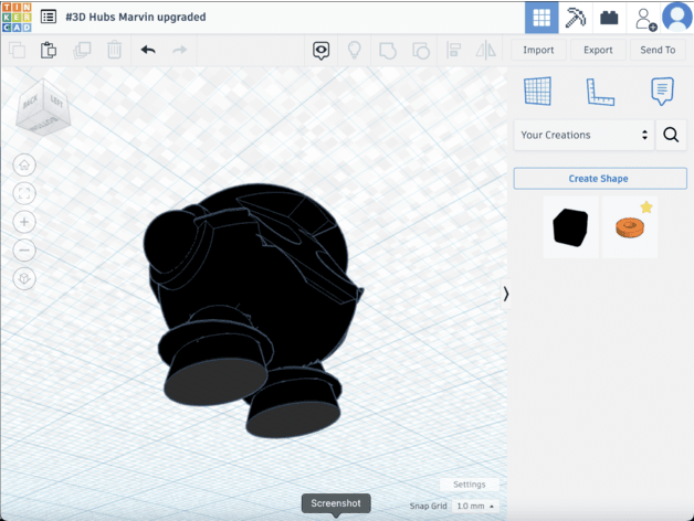 Marvin upgraded 3d model