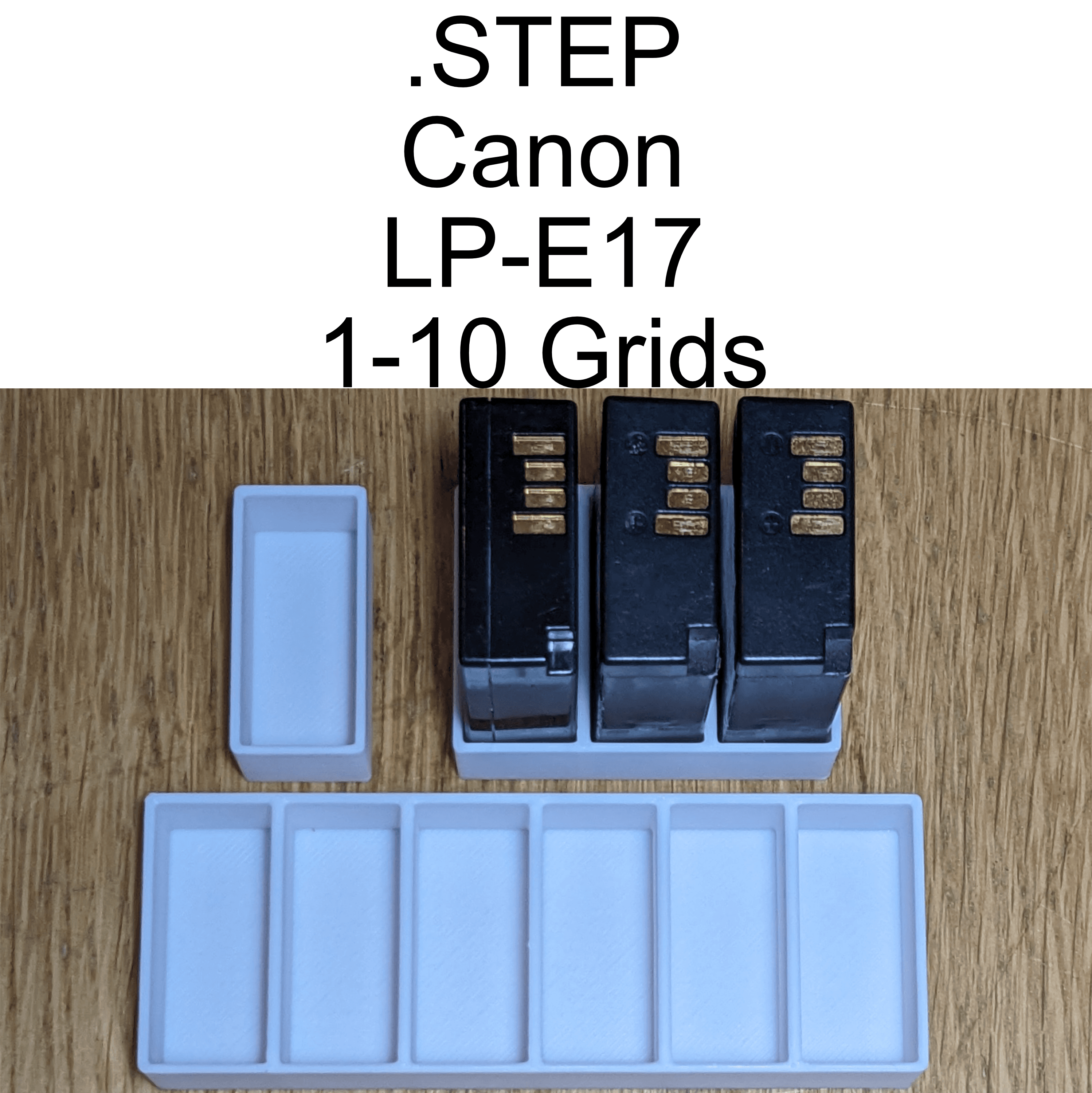 Canon LP-E17 Battery Grids 3d model