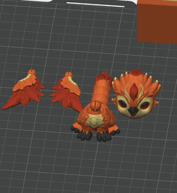 Phoenix Griffin - Articulated Fantasy Creature - No Supports 3D Print STL/3MF 3d model