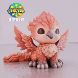 Phoenix Griffin - Articulated Fantasy Creature - No Supports 3D Print STL/3MF 3d model