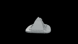 Great Pyramid and Sphinx Base STL - Printable Landmark Desk Miniature 3d model