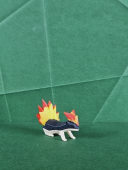 Quilava Low Poly Pokemon 3d model