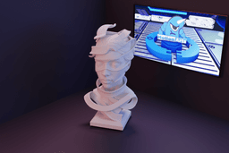 Escultura mulher faixas.stl 3d model