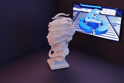 Escultura mulher faixas.stl 3d model