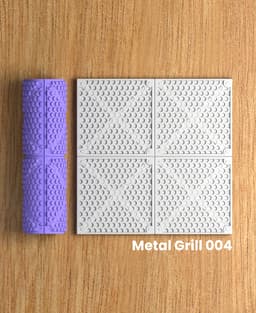 Collection Soda | Metal Grill 004 | Polymer Clay Seamless Texture Roller 3d model