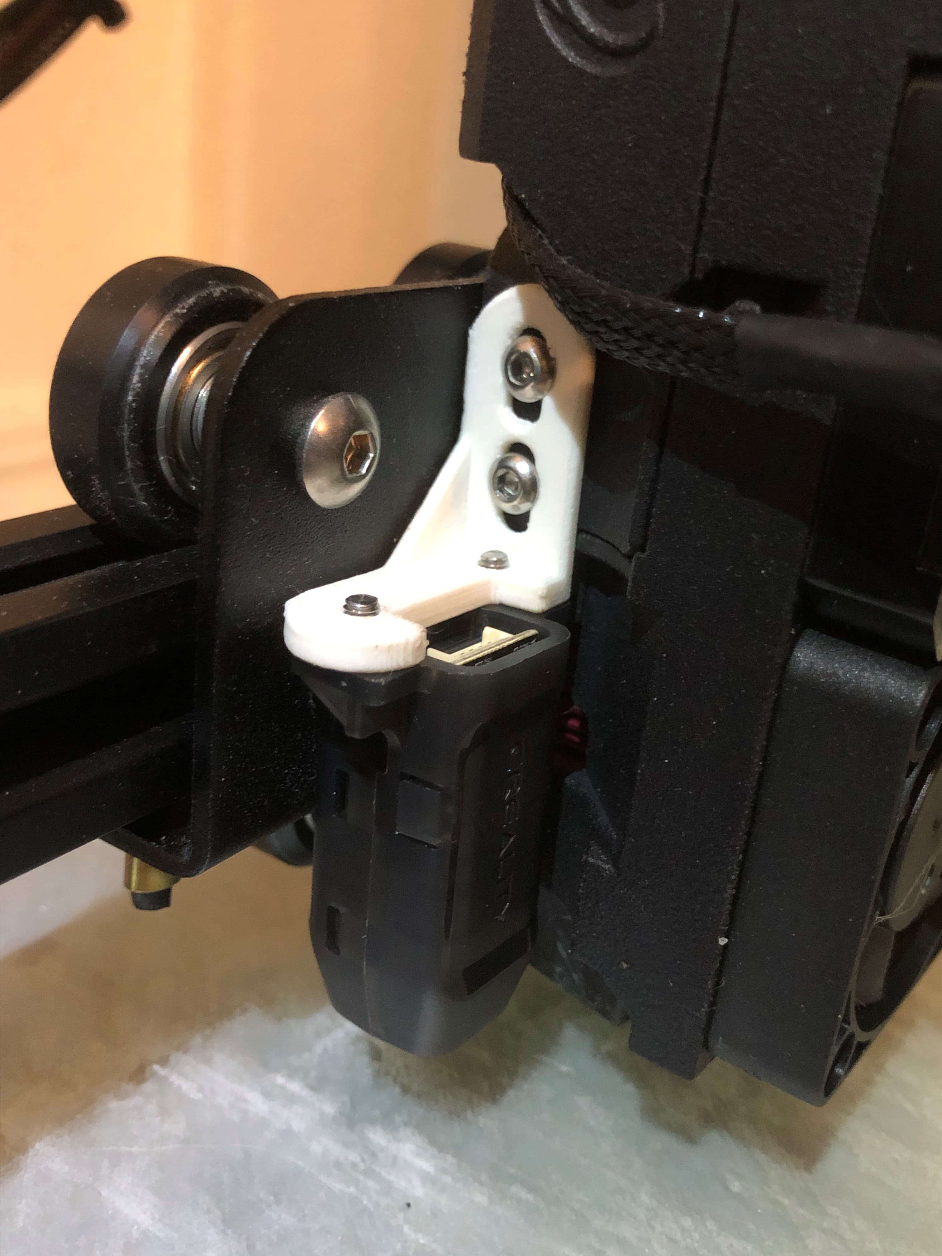 BL CR Touch Mounting Bracket for Bondtech DDX Direct Drive Extruder on CR-10 or Ender 3 3d model