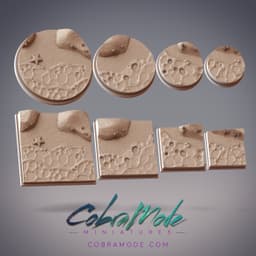 Shoreline Base Pack (8pcs) - Round and Square Versions 3d model