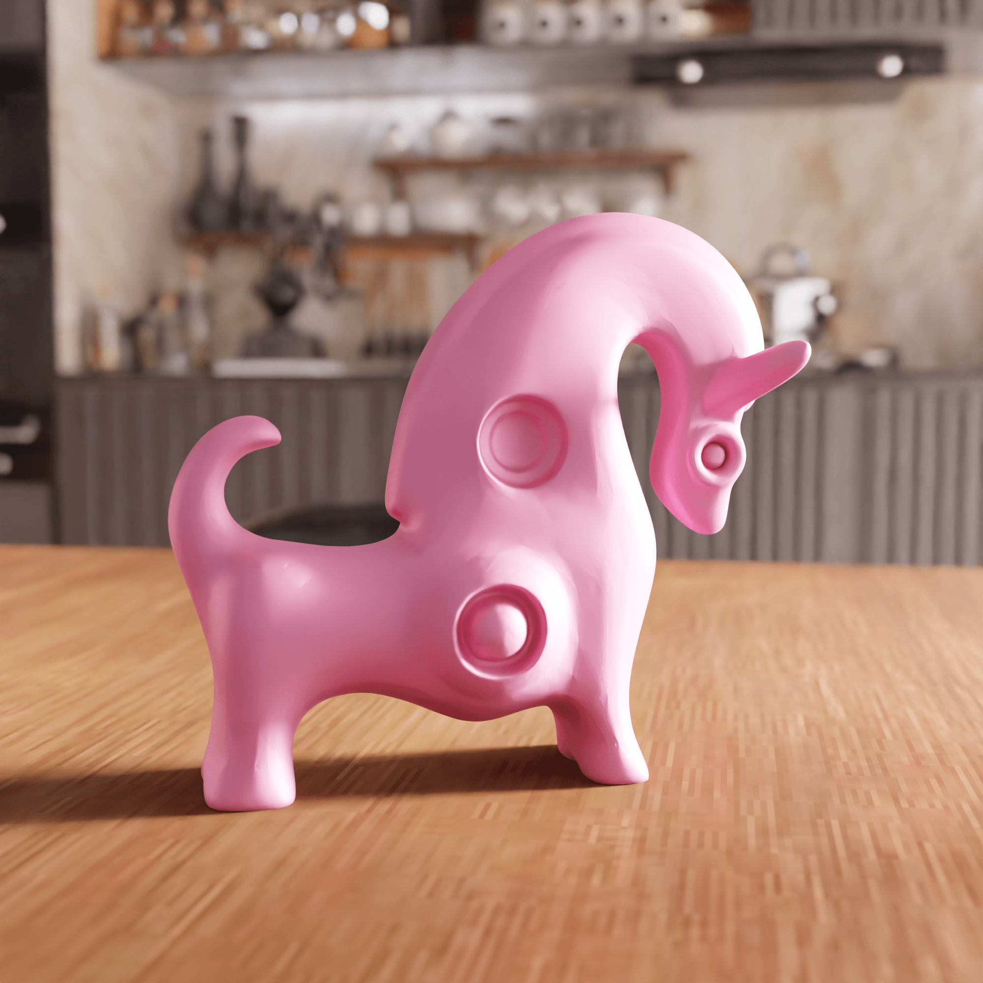 Abstract Horse Unicorn Toy 3d model