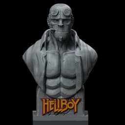 Hellboy Bust And Figure 3d model