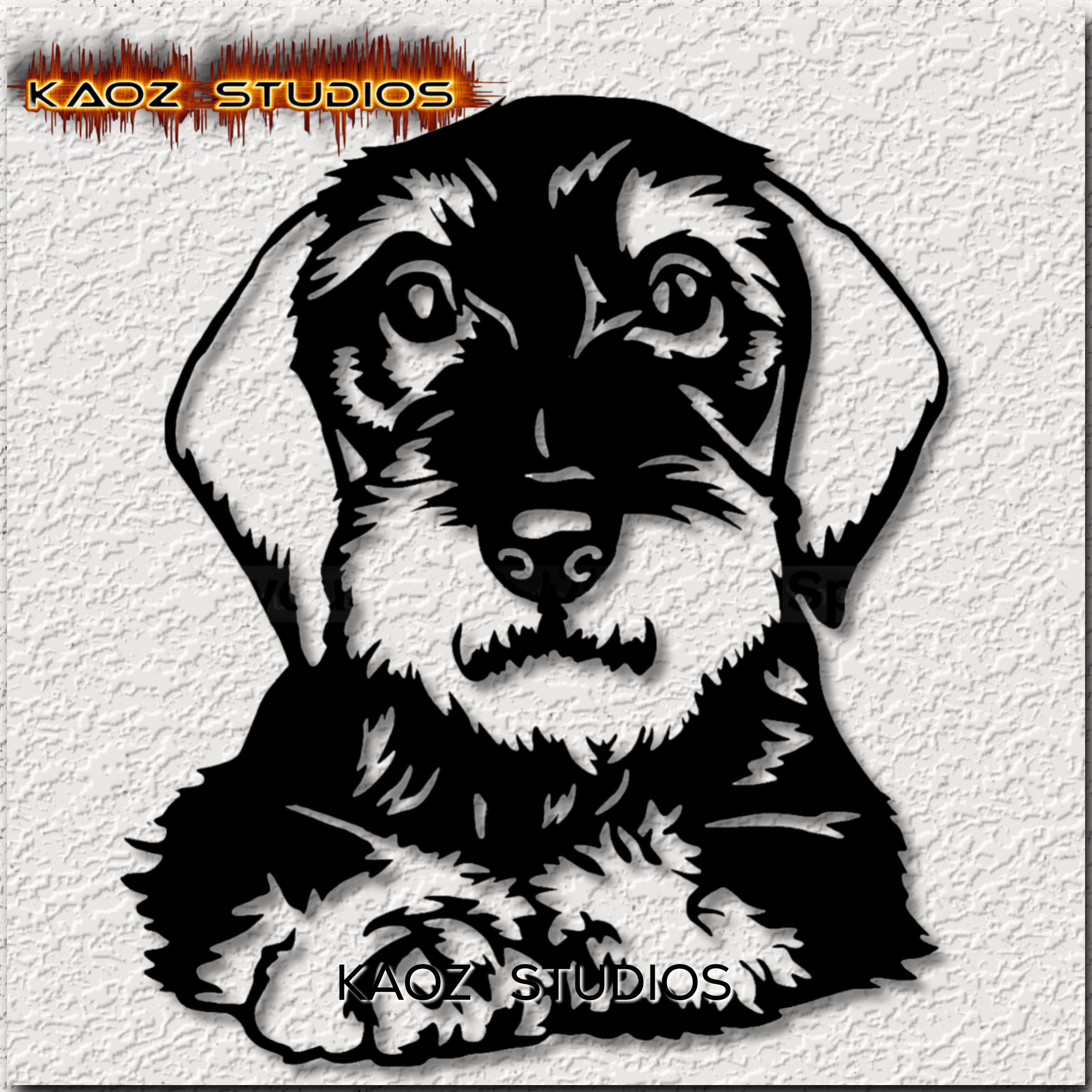 schnoodle wall art schnauzer wall decor poodle dog mix decoration 3d model
