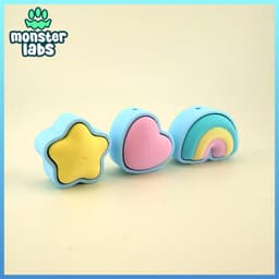 FREE: Lucky Charms Fidget Clicker Keychain Bundle 1 3d model