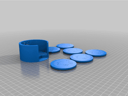 Christmas coasters 3d model