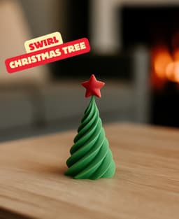 SWIRL CHRISTMAS TREE / CHRISTMAS DECOR / DECOR 3d model