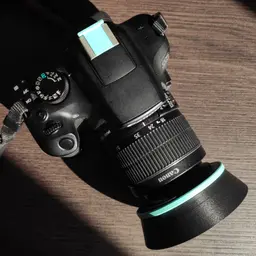 Short lens hood for CANON EF/EFS - 58 mm ø lenses 3d model