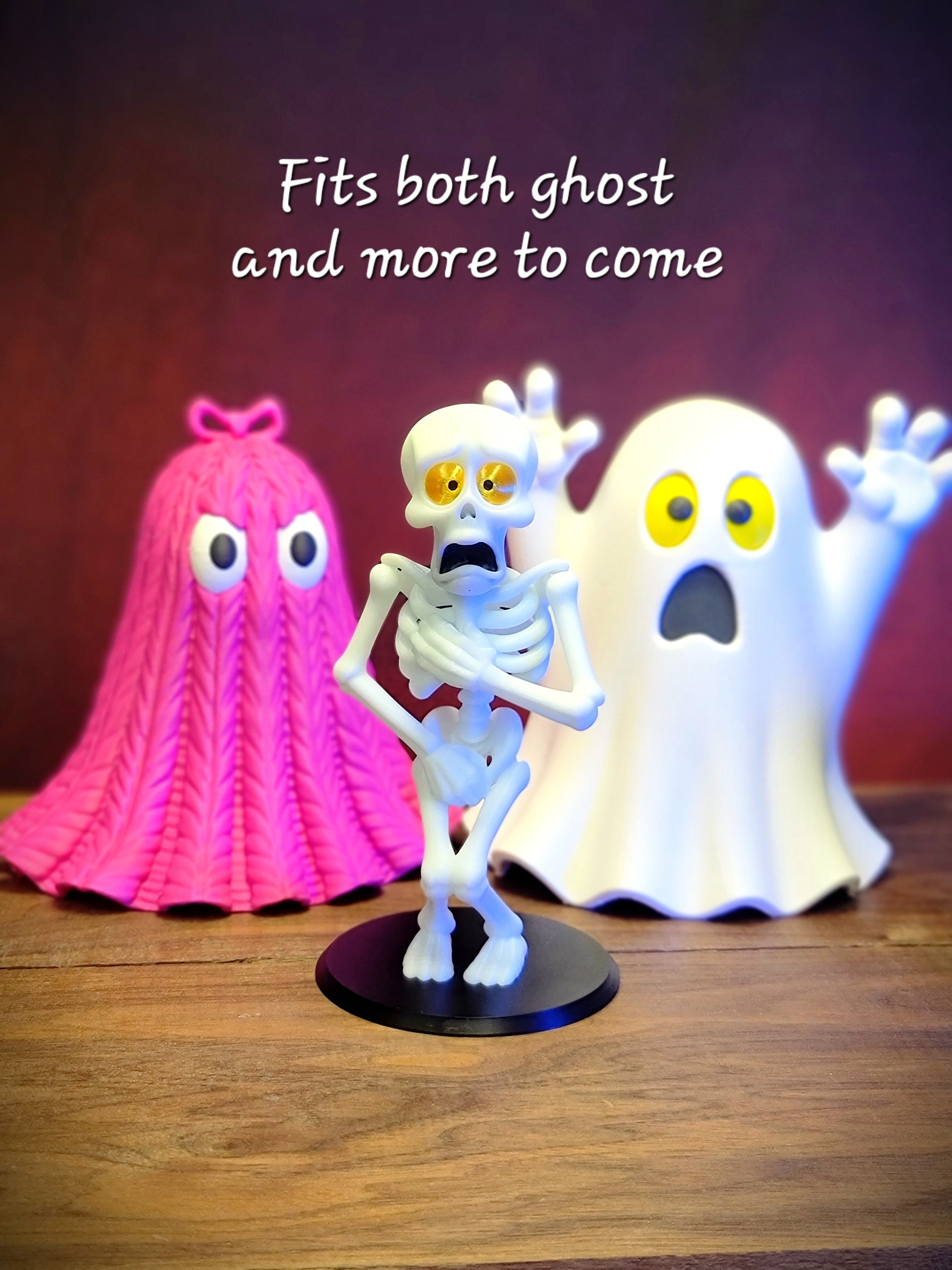 Bashful Skeleton Bobblehead Ghost 3d model