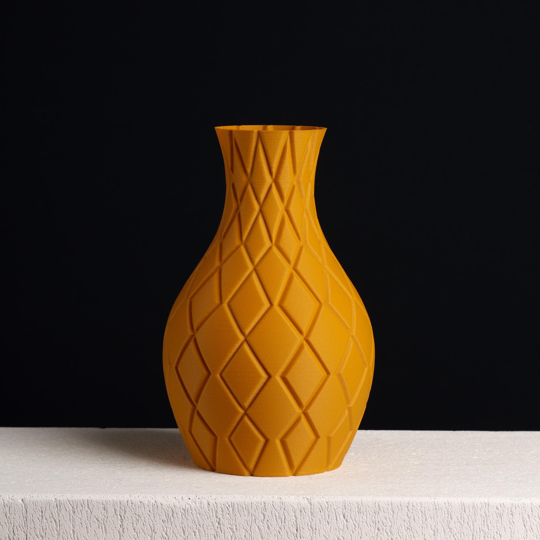 Diamond Vase, Vase Mode print, Slimprint 3d model