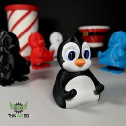 Standing Penguin Pencil Holder 3d model