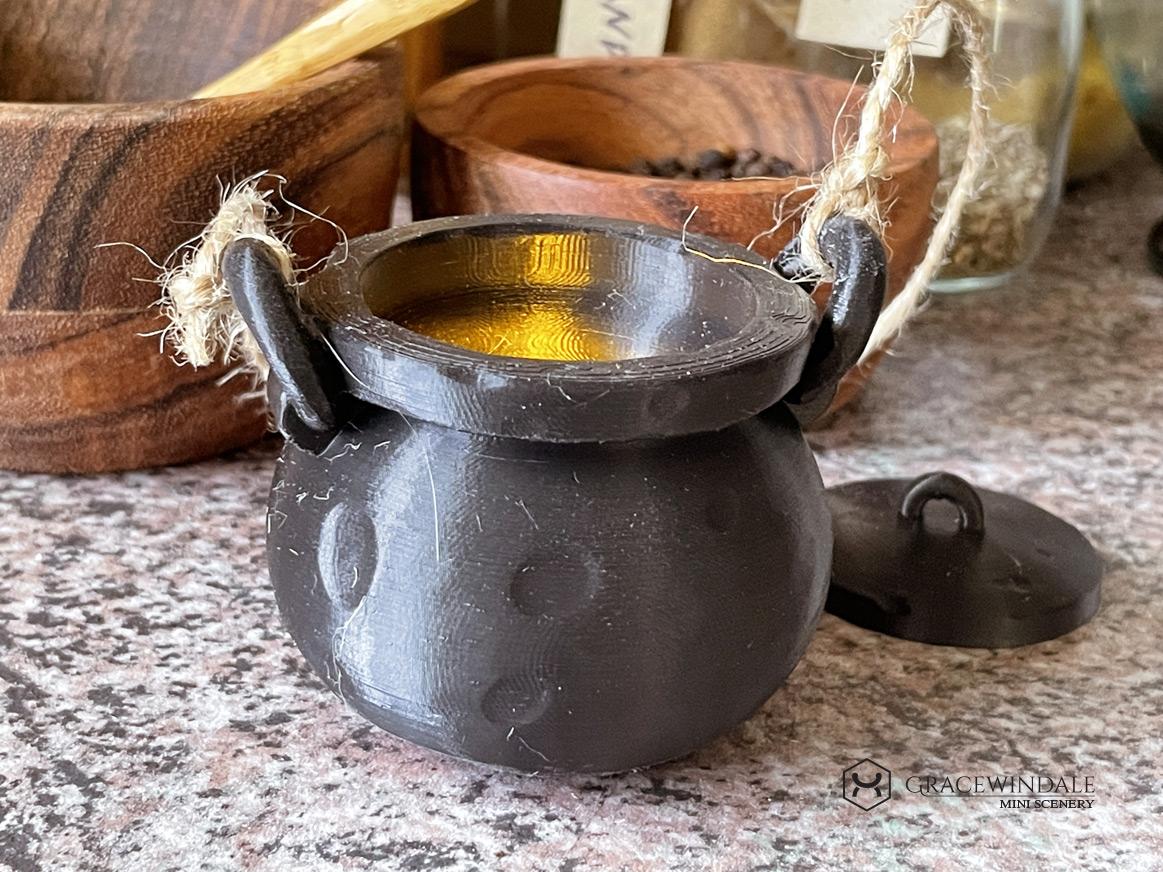 Cauldron Spice Jar 3d model