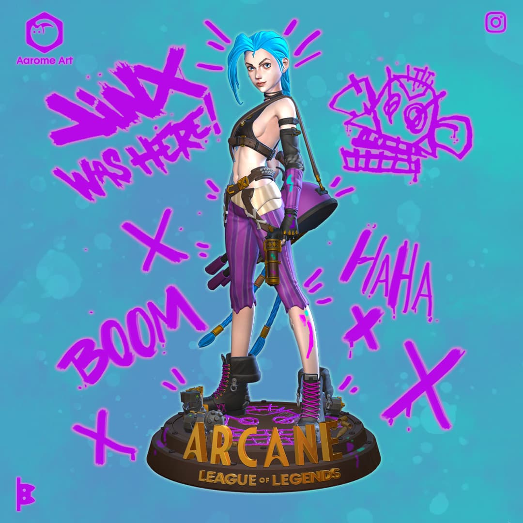 Jinx Arcane 3d model