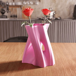 Abstract Twisted Hollow O-Vase Centerpiece 3d model