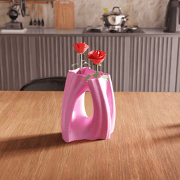 Abstract Twisted Hollow O-Vase Centerpiece 3d model