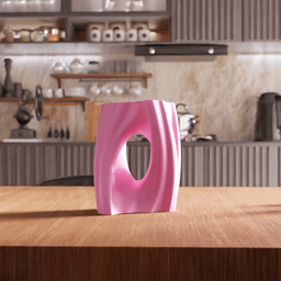 Abstract Twisted Hollow O-Vase Centerpiece 3d model