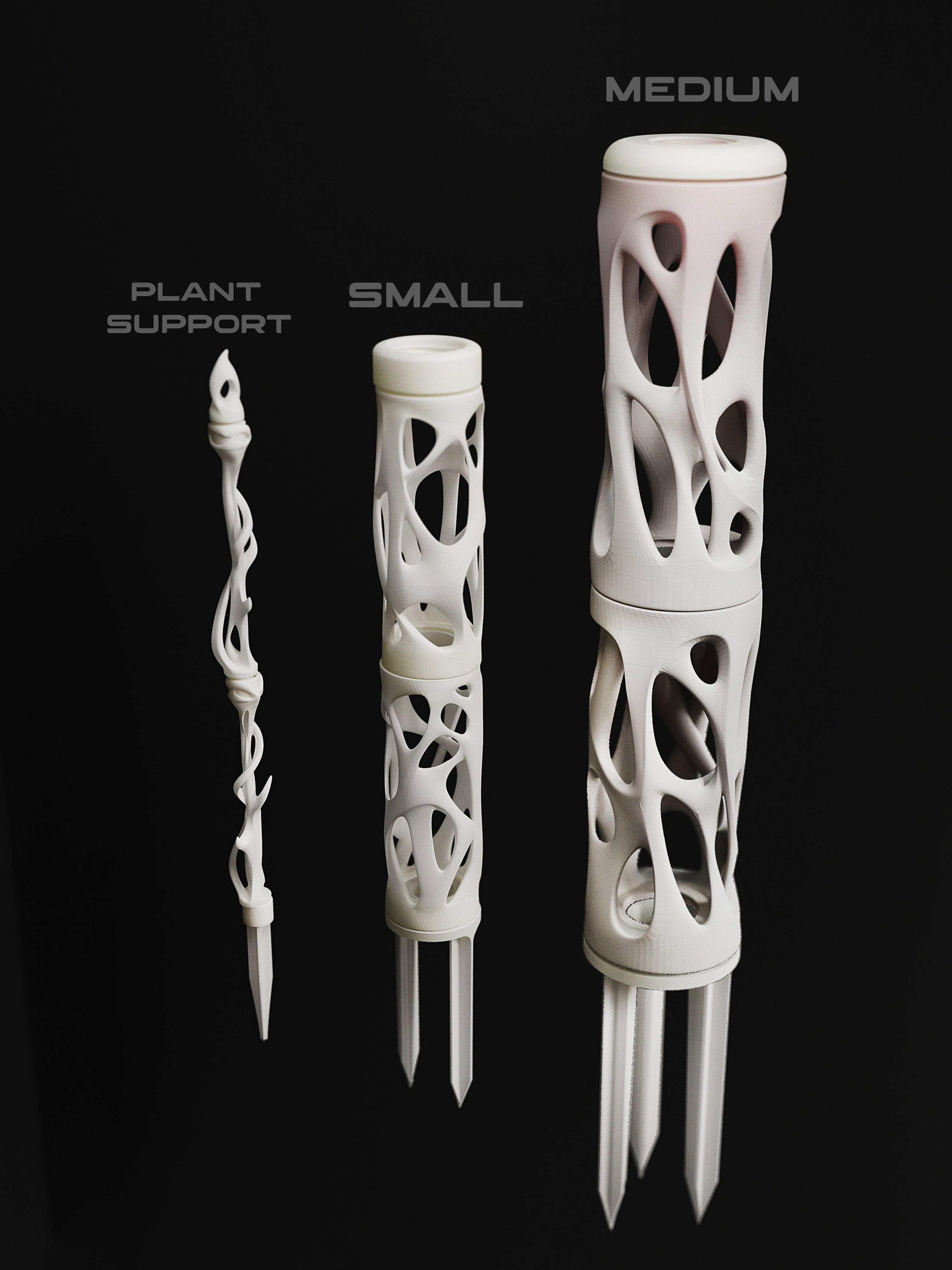 Modular climbing moss pole and plant support 3d model