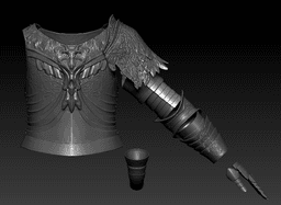 ULTIMATE VARGRAM THE RAGING WOLF PACK full armor with helmet sword and shield life size cosplay - El 3d model