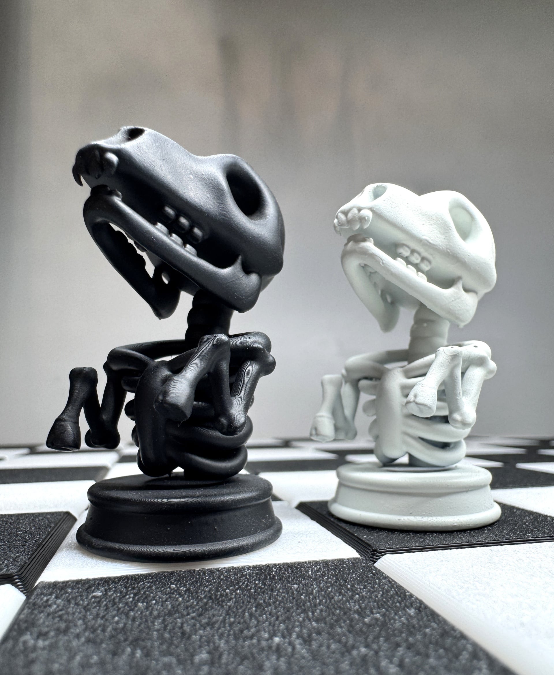 Skeleton Chess Set – Modular Board 3d model