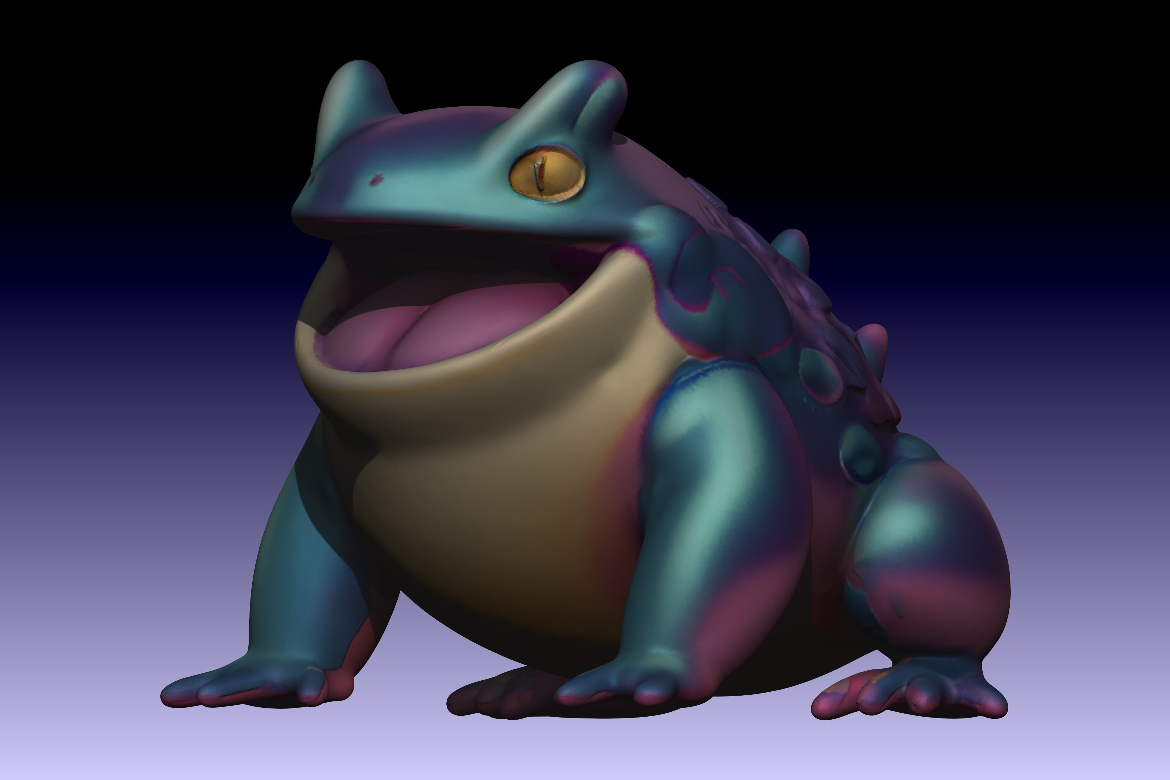 Metamorax: The Shape-Shifting Frog - FREE for Personal Use 3d model