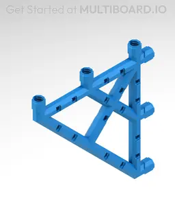 7x7 MU Bracket - Bolt-Locked Inserts 3d model