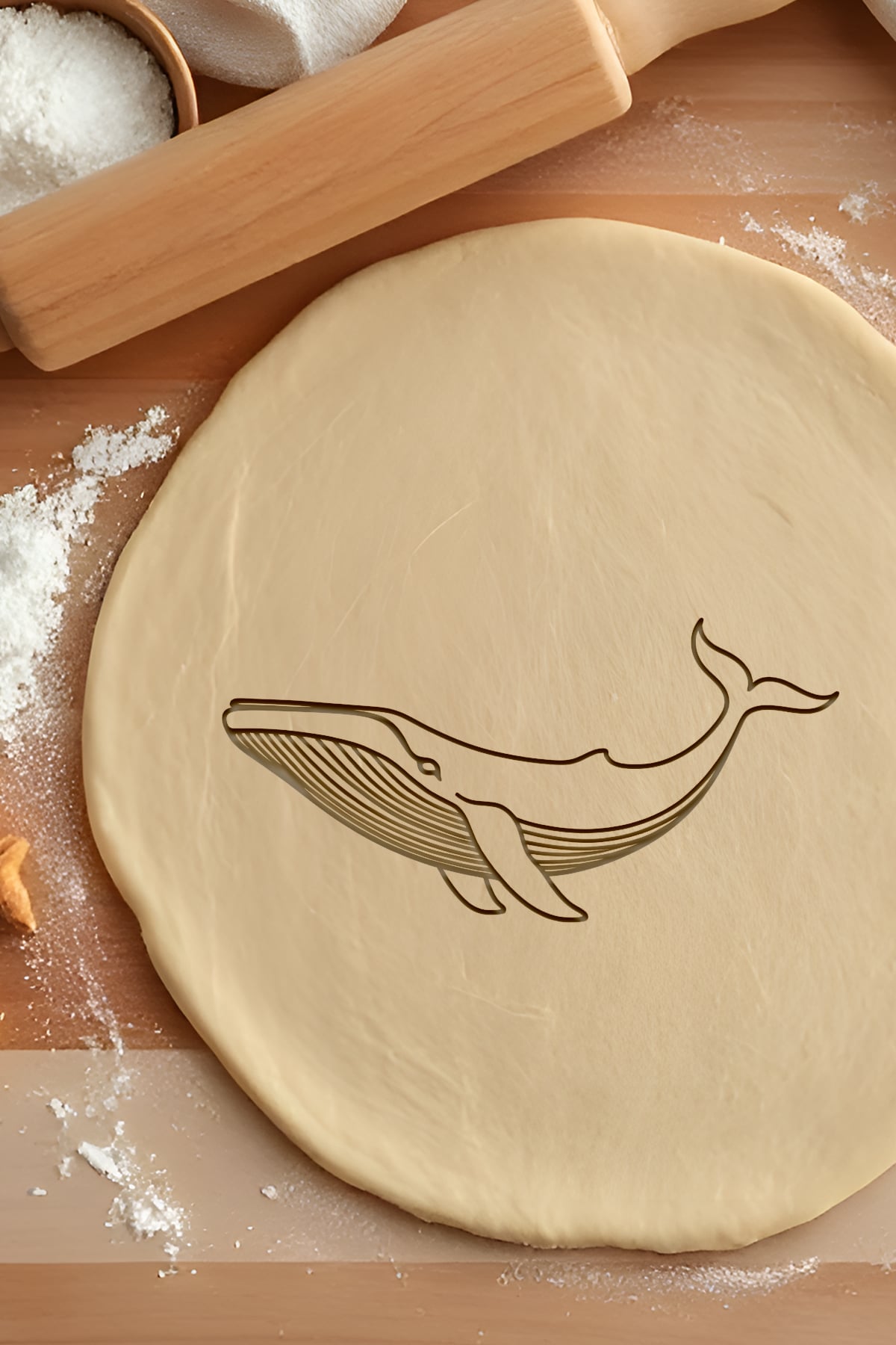 Whale Cookie Cutter, Biscuit Cutter 3d model