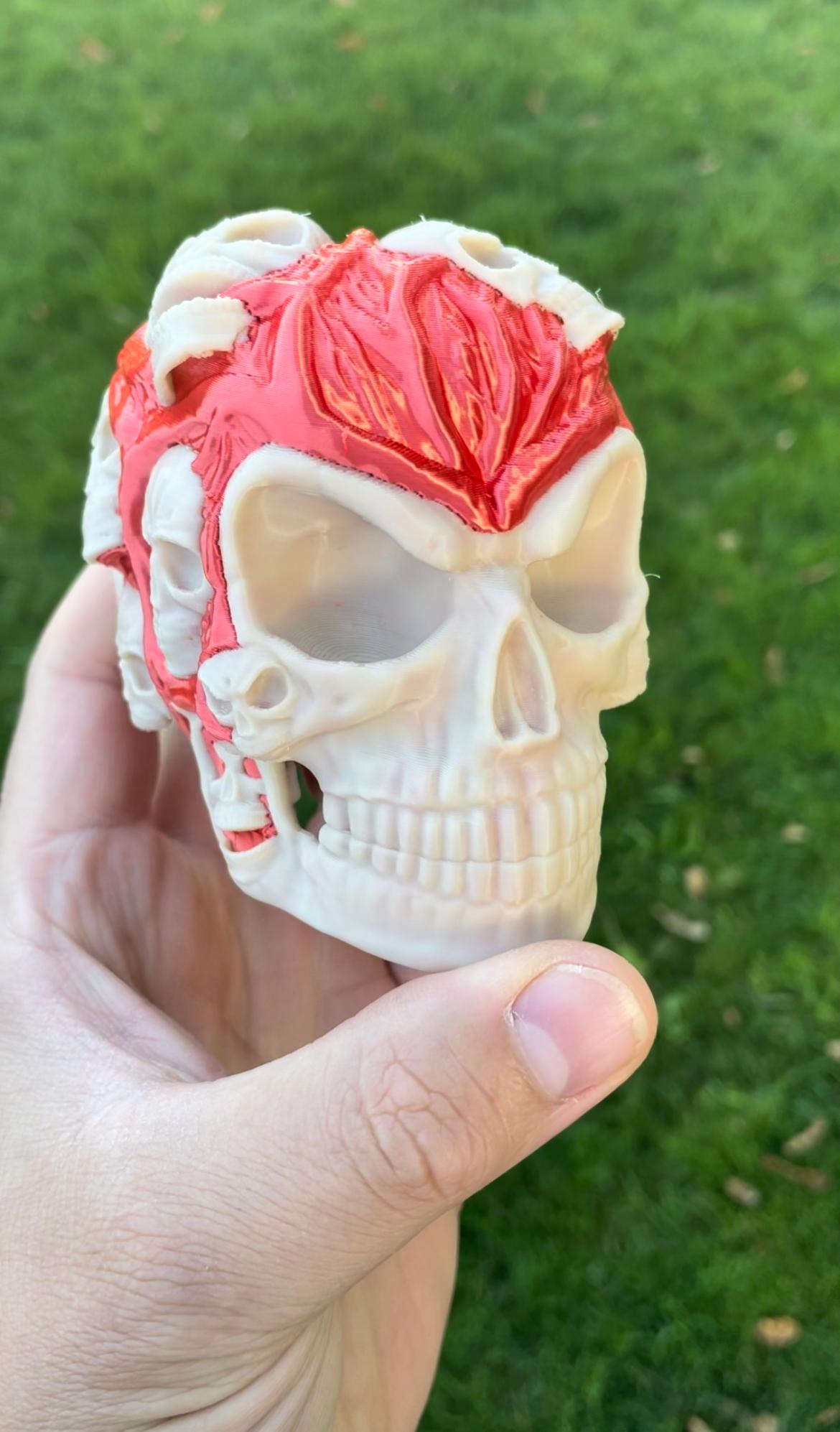Skull of skulls Sculpture / Planter 3d model