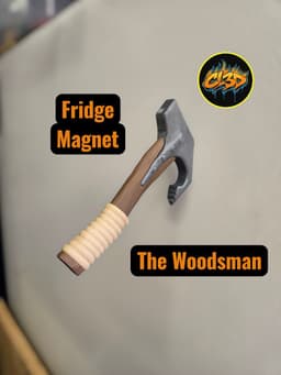 Woodsman Axe Fridge Magnet 3d model