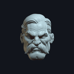 Dex v14 Action Figure Head 3d model