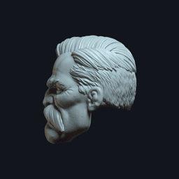 Dex v14 Action Figure Head 3d model