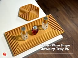 Modern Wave Shaped Jewelry Tray 4 3d model