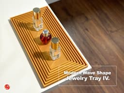 Modern Wave Shaped Jewelry Tray 4 3d model