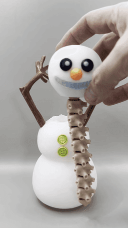 Decapitated Snowman 3d model