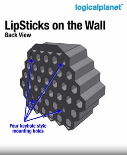LipSticks on the Wall 3d model